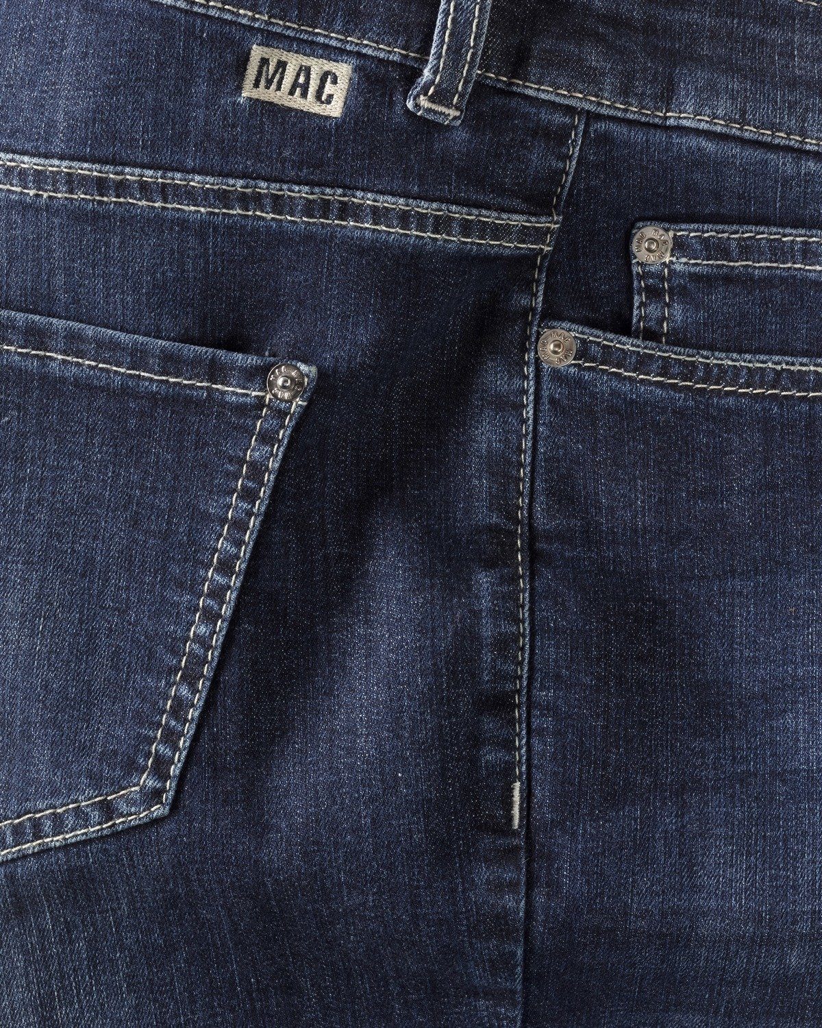 Jeans MAC Dunkelblau/L32 5-Pocket-Jeans Pipe Angela