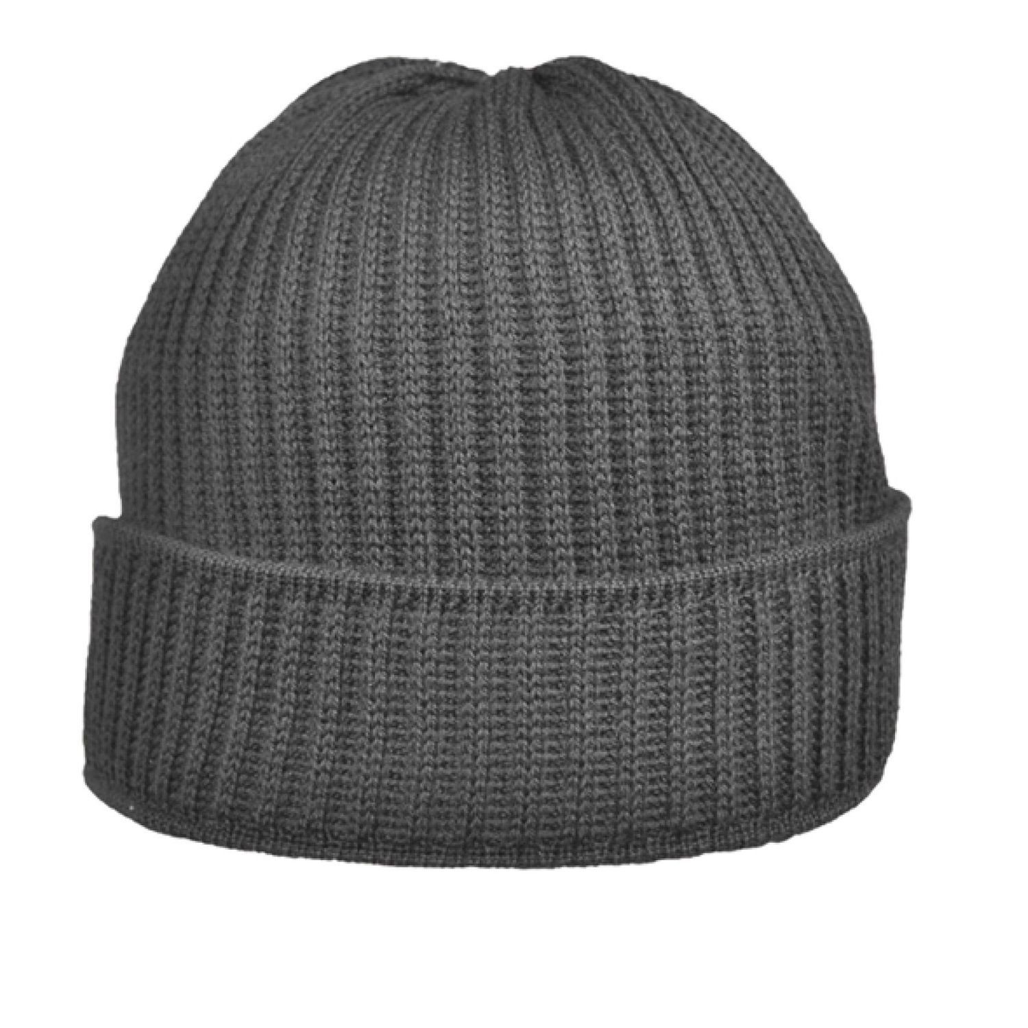Balke Strickmütze XXL Rippen mit Umschlag 100% Merinowolle