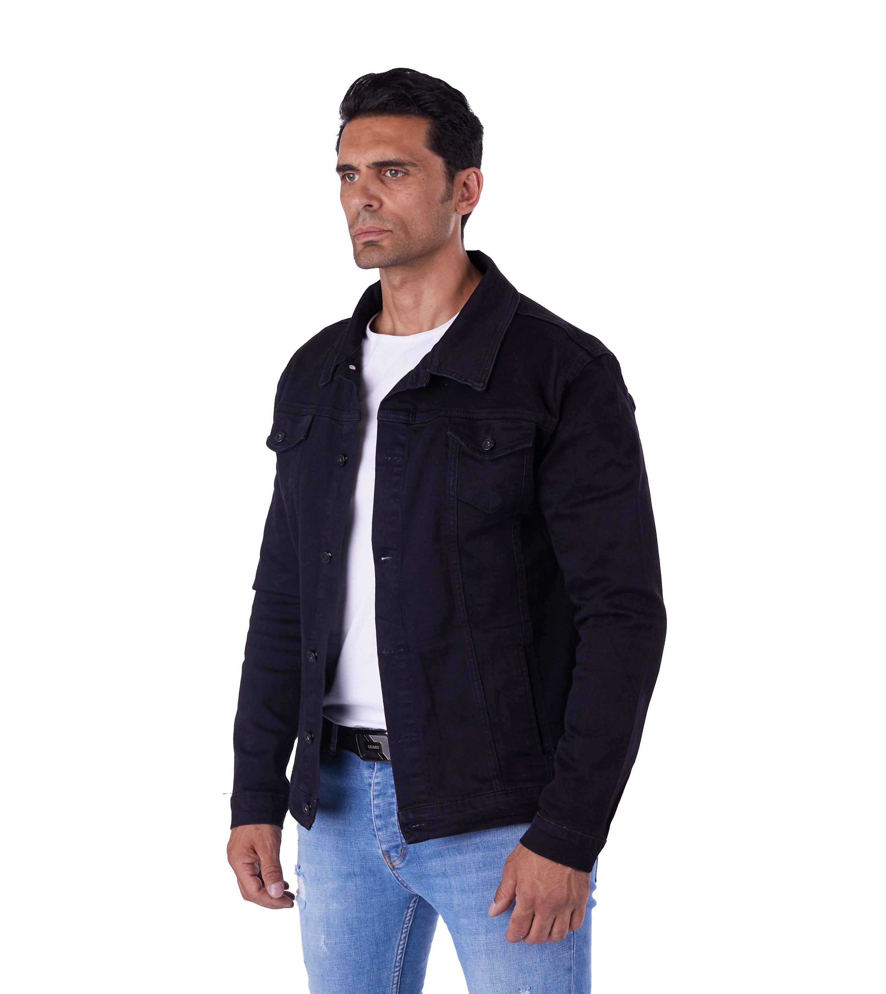 Denim Distriqt Jeansjacke Herren Basic Jeansjacke mit Stretch in Slim Fit S günstig online kaufen