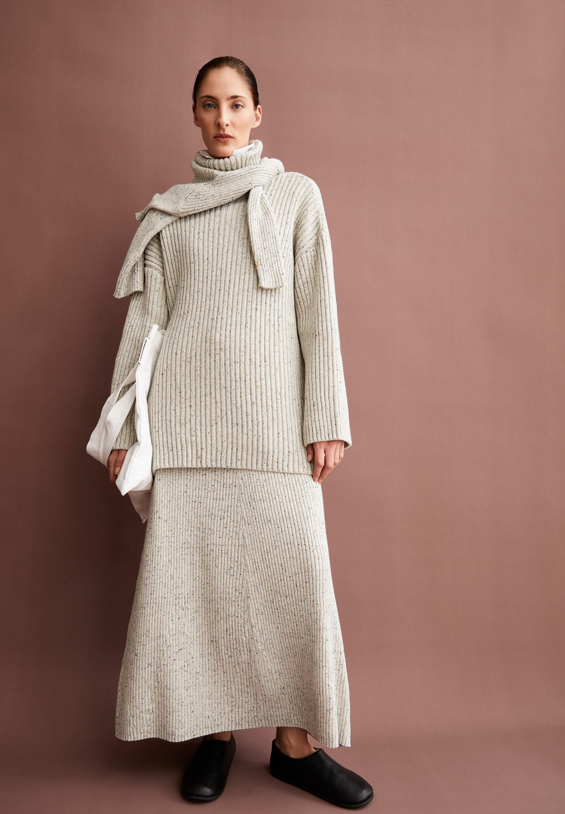 Armedangels Strickpullover Pullover aus recyclem Bio-Woll Mix Loose Fit
