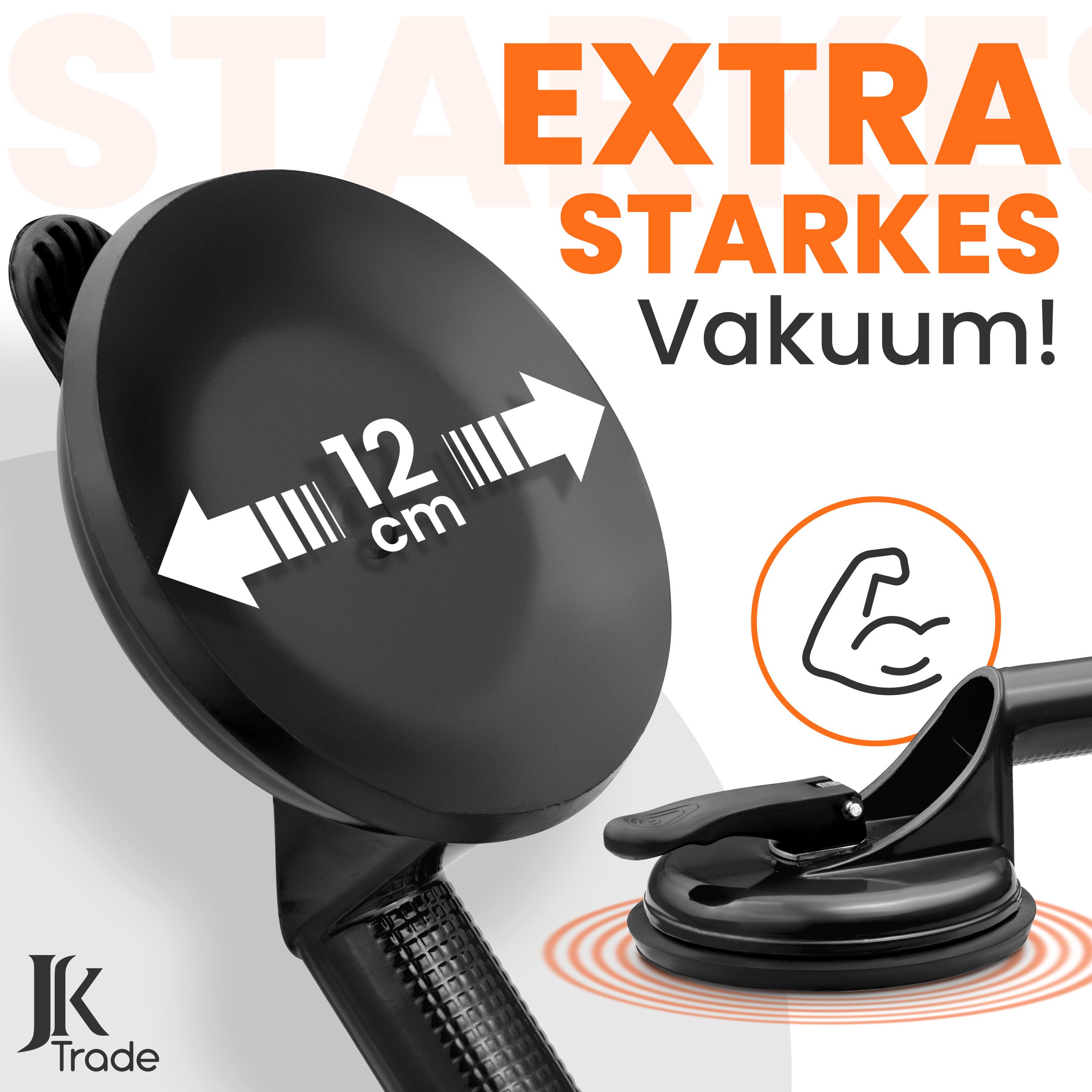 JK Trade Doppelsaugheber, max. 120 kg Traglast, Set, -], 2-tlg., Saugheber als ergonomischer & rutschfester Vakuumheber