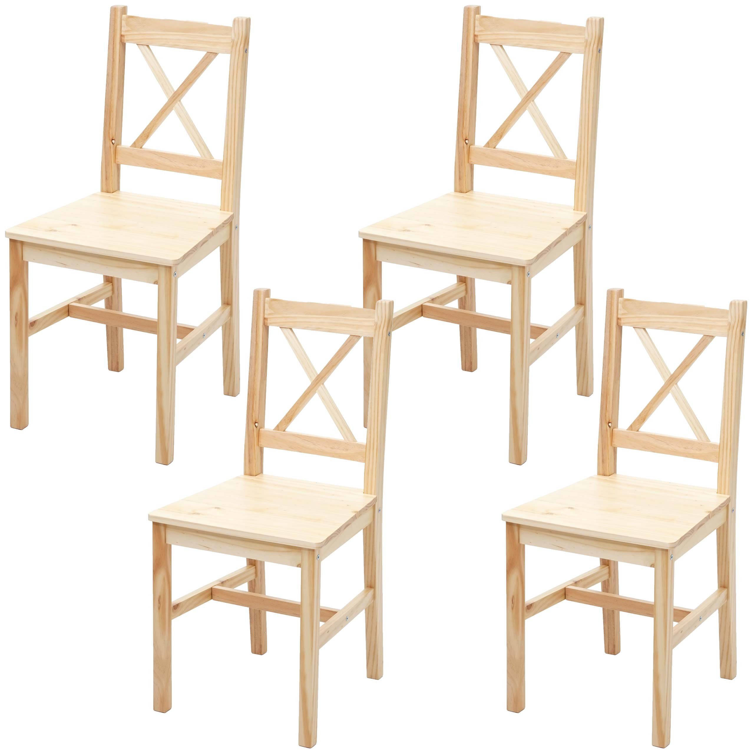 MCW Esszimmerstuhl MCW-F77-4 (Set, 4 St), 4er-Set, Landhausstil, Max. Belas günstig online kaufen