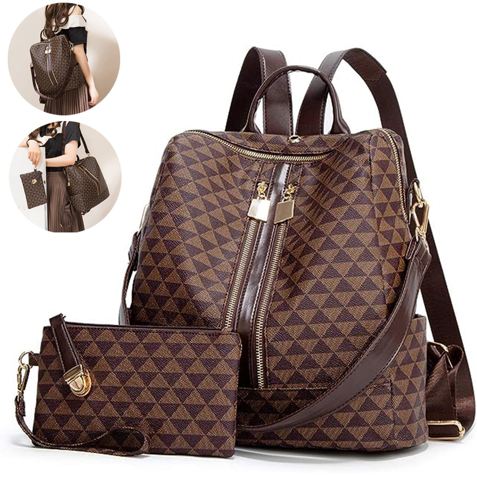 REDOM Rucksack Handtasche Freizeitrucksack Umhängetasche (32x32x14 günstig online kaufen