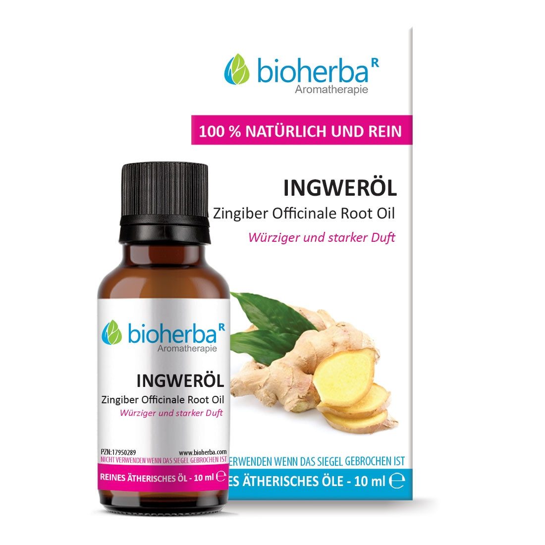 BIOHERBA R Pflege-Set Ingweröl Reines ätherisches Öl 10 ml