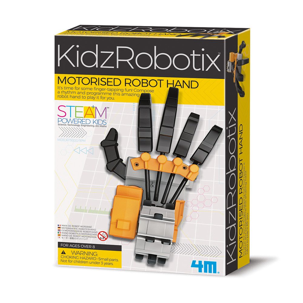 Experimentierkasten Motorisierte Roboter Hand - KidzRobotix
