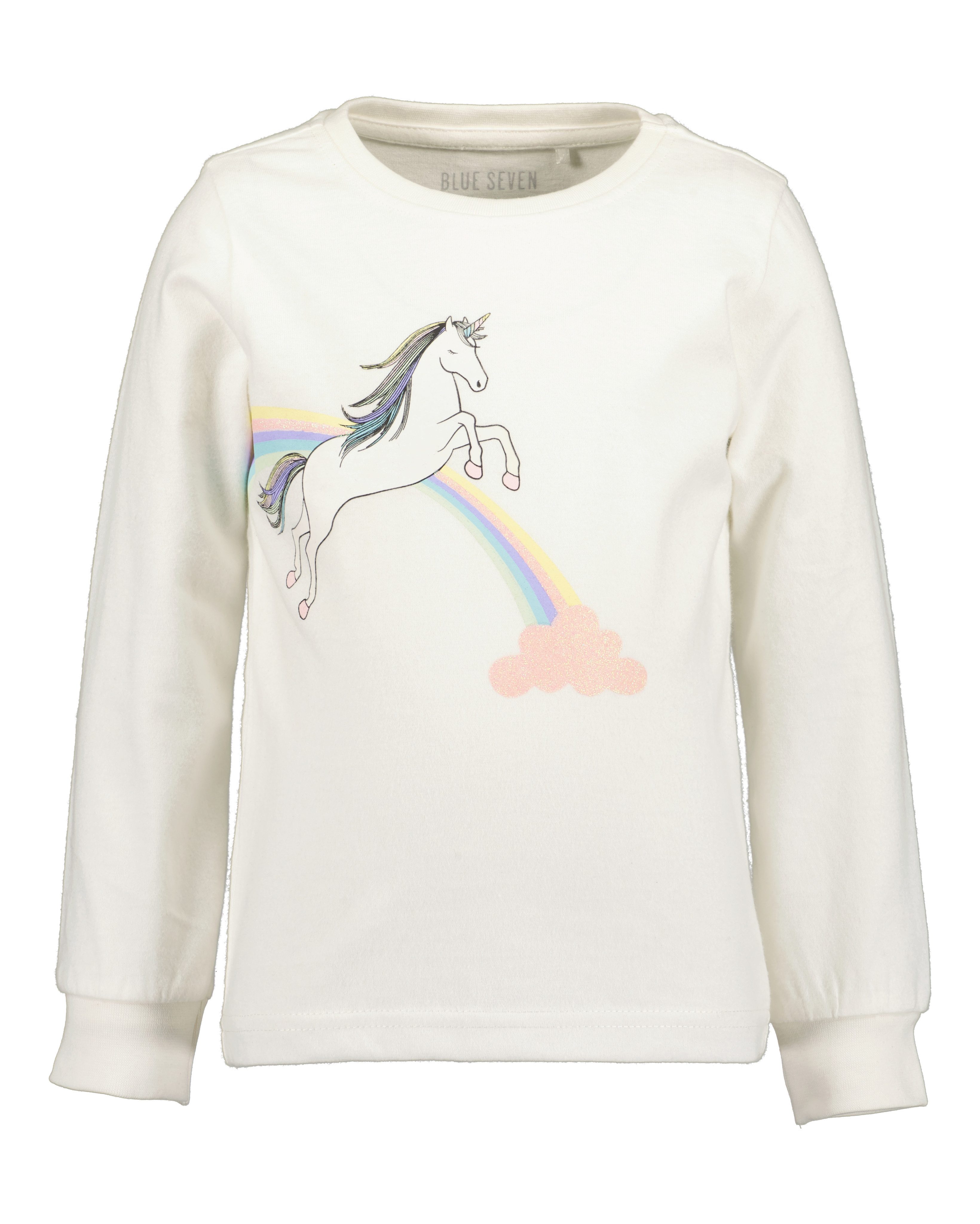 Blue Seven Pyjama (Set, 2 tlg) mit süßem Einhorn-Frontmotiv