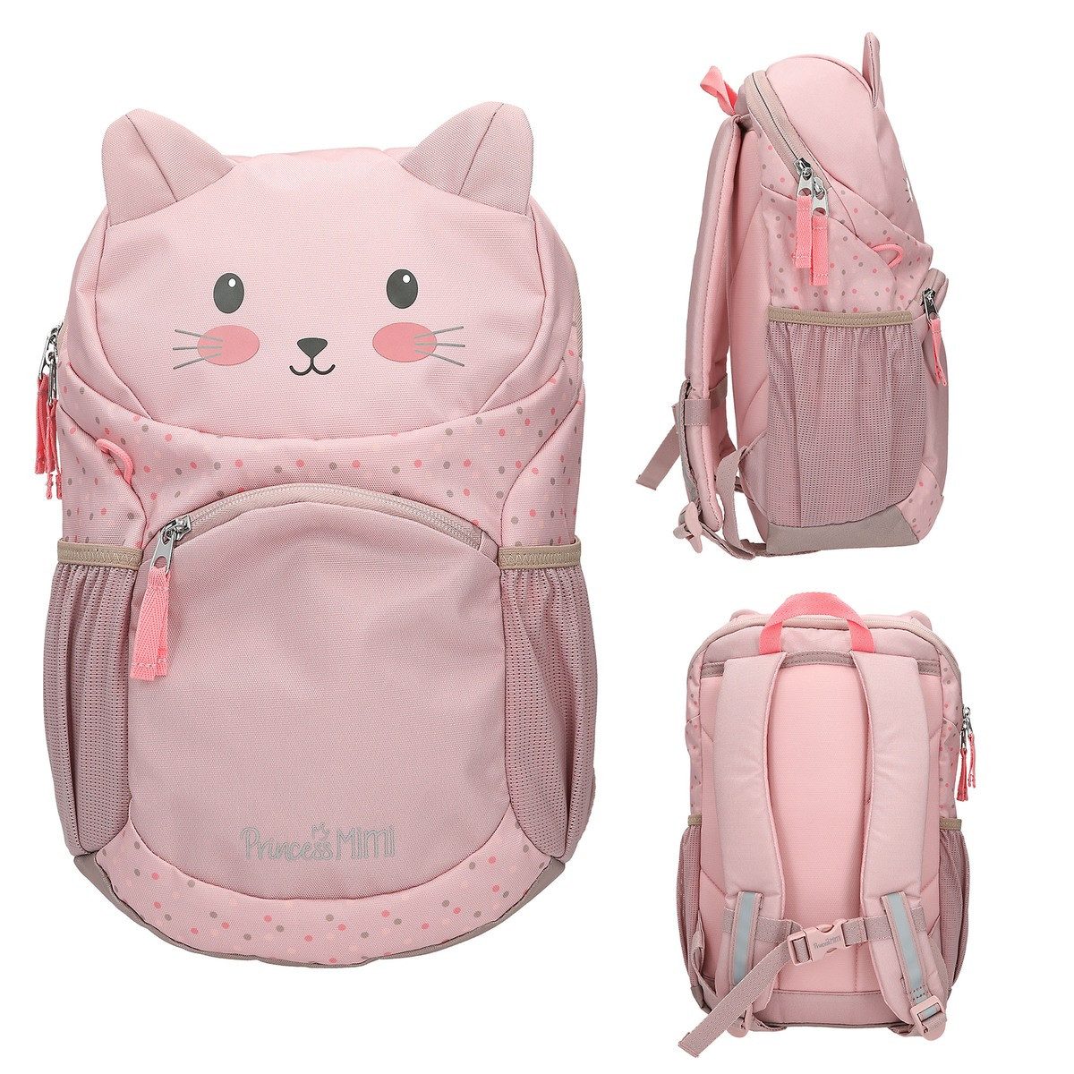 Depesche Rucksack DEPESCHE Princess Mimi Rucksack ergonomisch Katze mit Katzenohren rosa