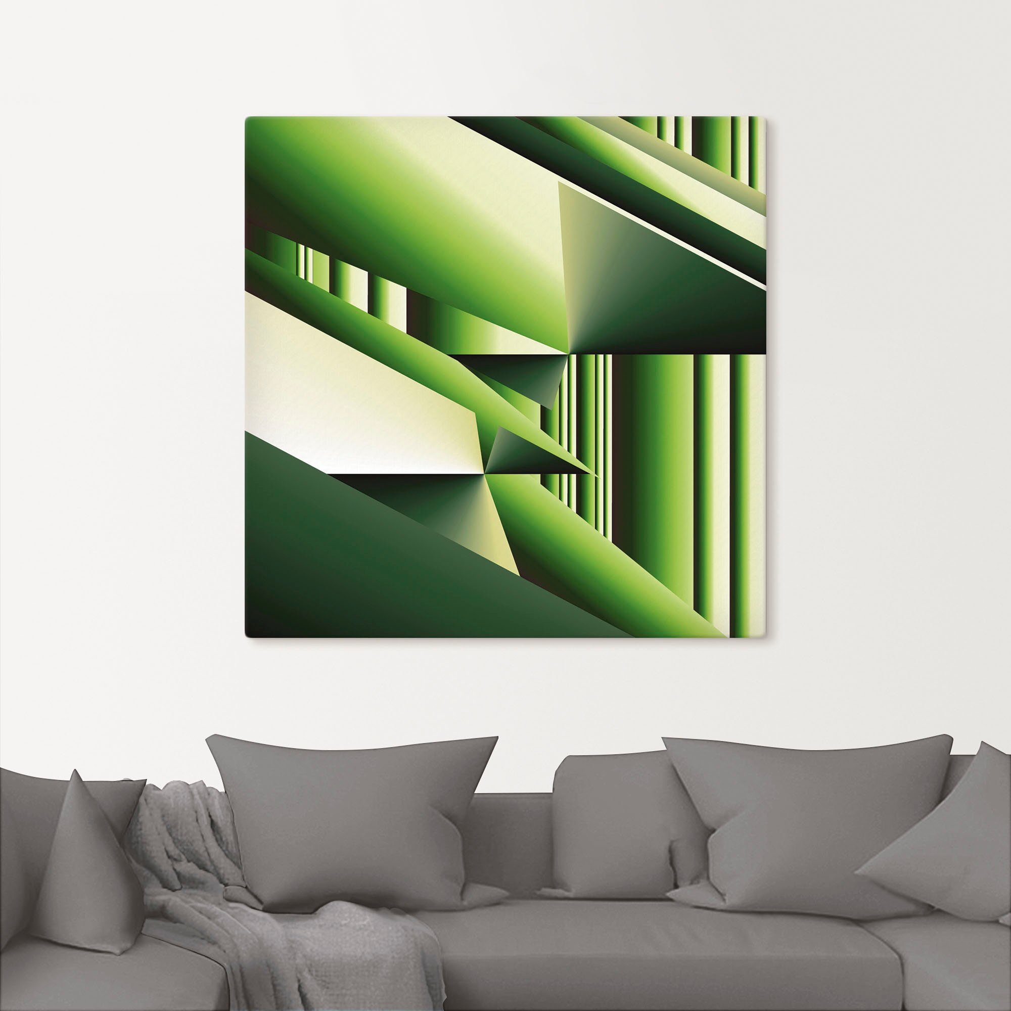 Artland Wandbild »Grüner Bambus Modern Art«, Muster (1 Stück), in vielen Größen & Produktarten - Alubild / Outdoorbild für den Außenbereich, Leinwandbild, Poster, Wandaufkleber / Wandtattoo auch für Badezimmer geeignet-kaufen