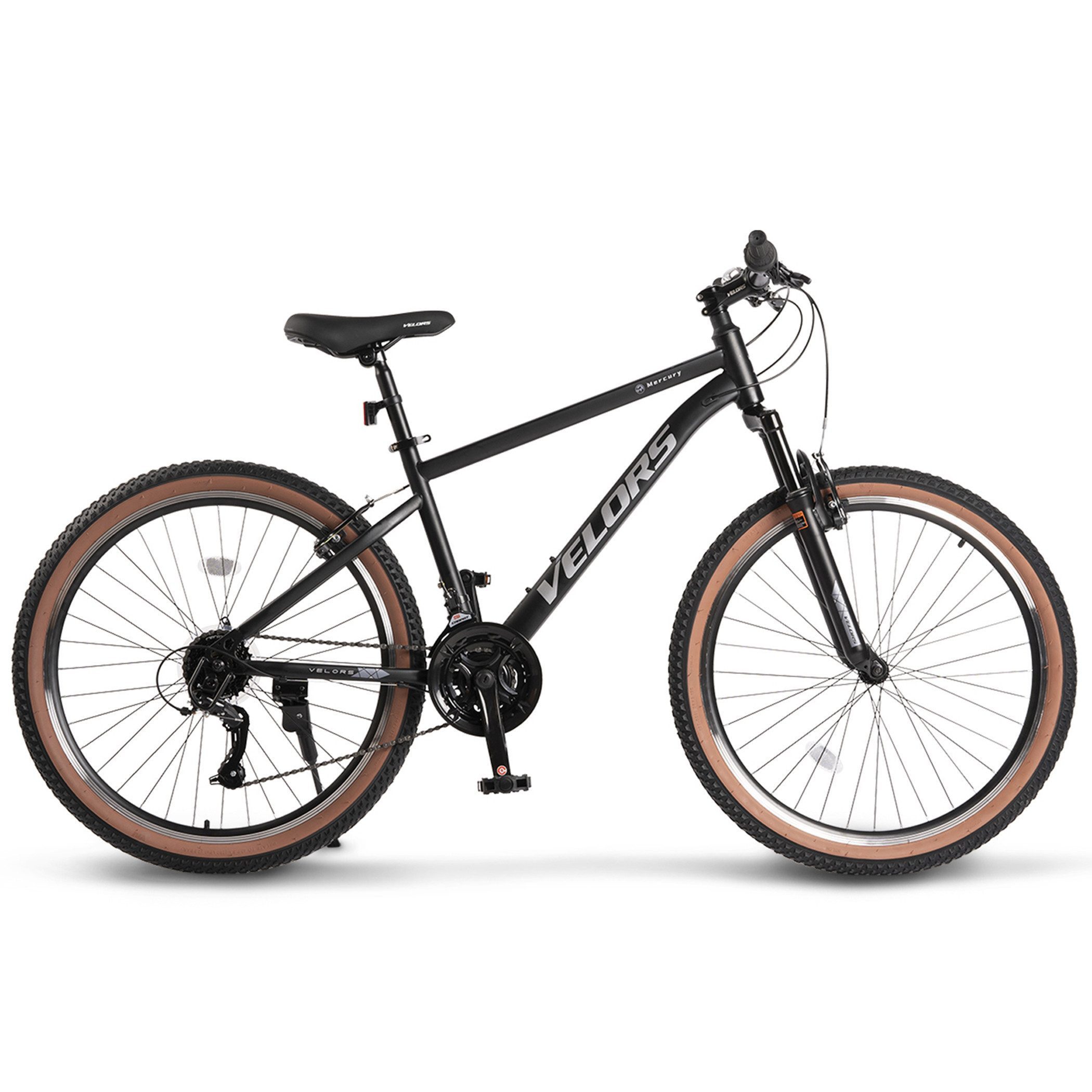 Velors Mountainbike 26 27.5 29 Zoll Fahrrad für Herren Damen, Mädchen und Jungen, 21 Gang, Kettenschaltung, (V-Bremse, Federgabel), Hochwertiger Rahmen, MTB Hardtail Fahrrad Bike, Jugendfahrrad