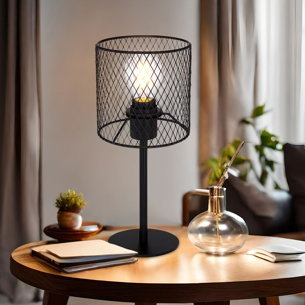 GLOBO LIGHTING LED Tischleuchte, Leuchtmittel inklusive, Warmweiß, Farbwechsel, Tischlampe Tischleuchte Leselampe dimmbar Fernbedienung RGB LED H 35cm