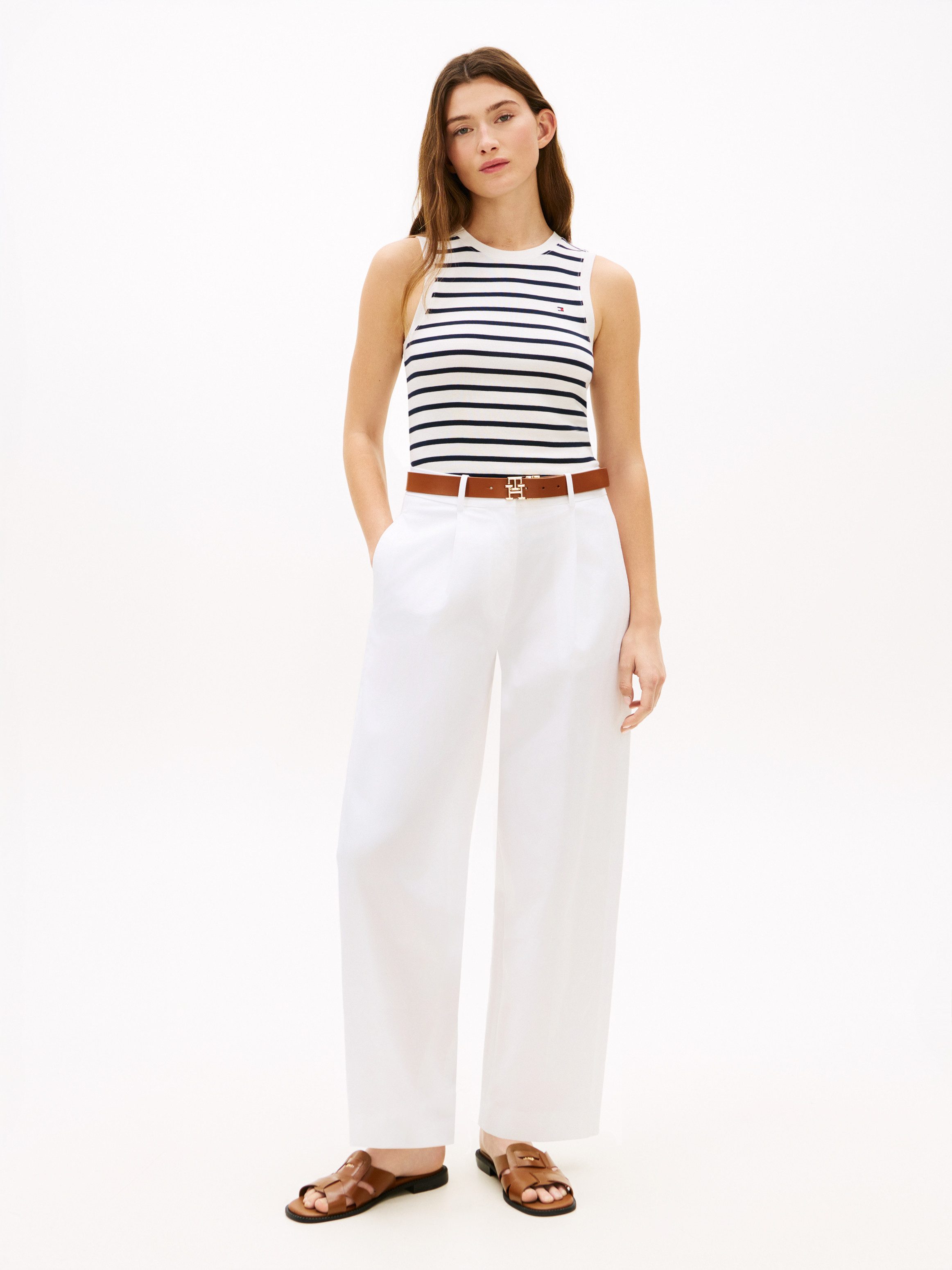 Tommy Hilfiger Funktionstop SLIM CODY C-NK TANK TOP mit gerippter Textur, Rundhals