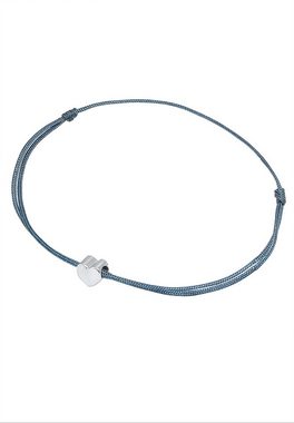 Elli Armband Herz Liebe Textil Romantik 925 Silber, Herz