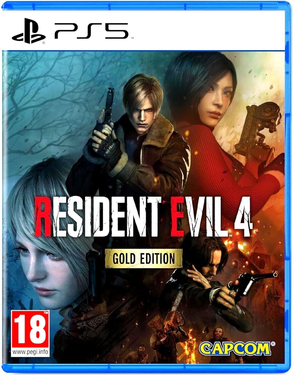 Resident Evil 4 [Gold Edition] Playstation 5 PlayStation 5, Enthält einen PSN-Gutscheincode für das Extra DLC Pack, Separate Ways.