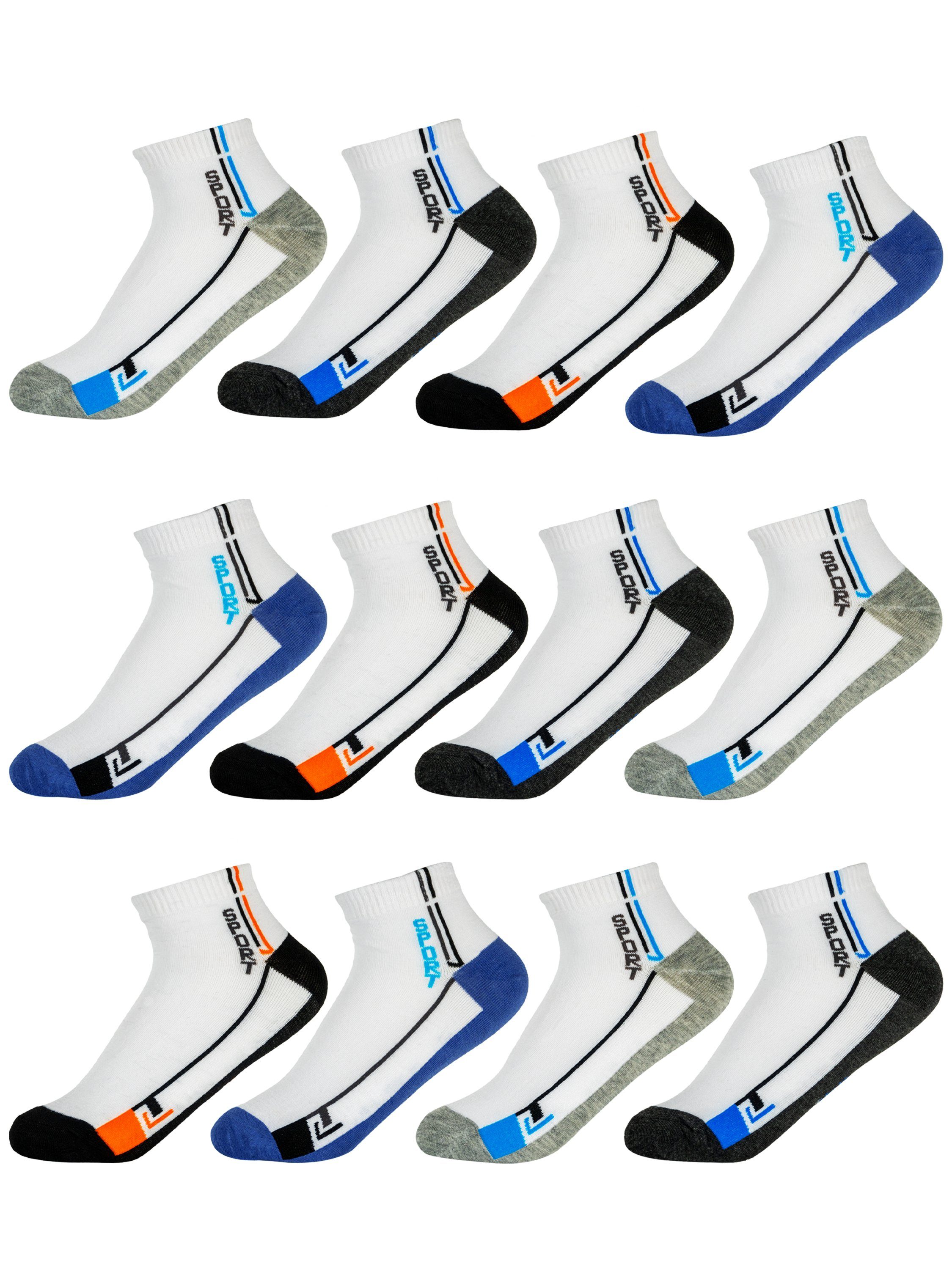 TEXEMP Sneakersocken 12 Paar Sneaker Socken Sport Freizeit Damen Herren  Socken Baumwolle Kurz Socken Laufsocken Quarter 39-42 43-46 (Packung, 12  Paar) | Kurzsocken