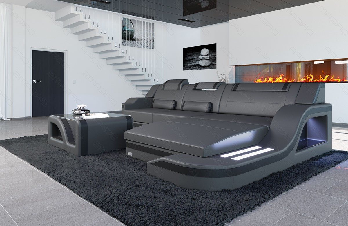 Sofa Dreams Ecksofa Ledersofa Palermo L günstig online kaufen