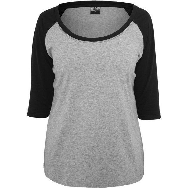 URBAN CLASSICS T-Shirt Urban Classics Damen Ladies 3/4 Contrast Raglan Tee günstig online kaufen