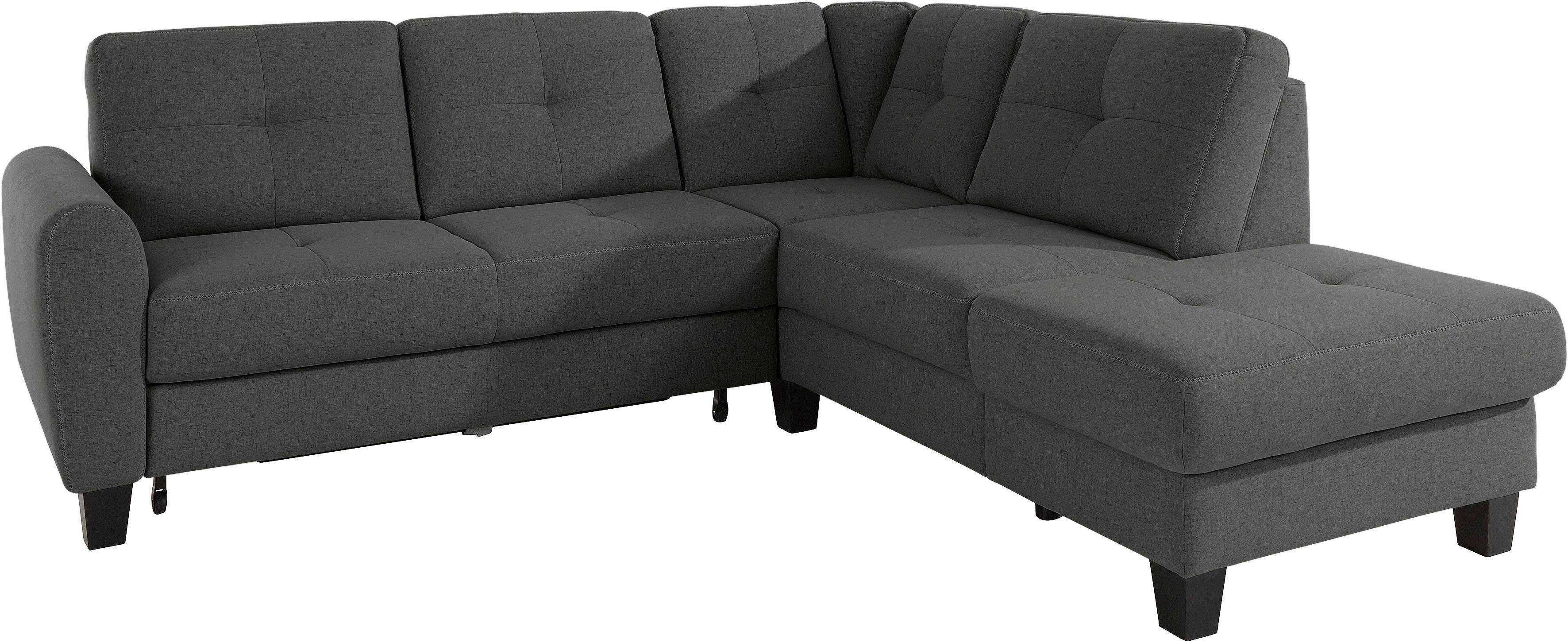 sit&more Ecksofa Varese L-Form, mit Federkern, günstig online kaufen