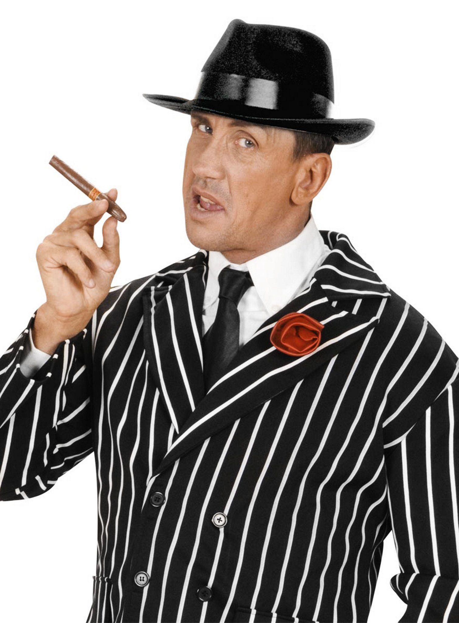 Metamorph Kostüm Al Capone Hut, Kultiger Gangster Hut für Euer Mafia Kostüm