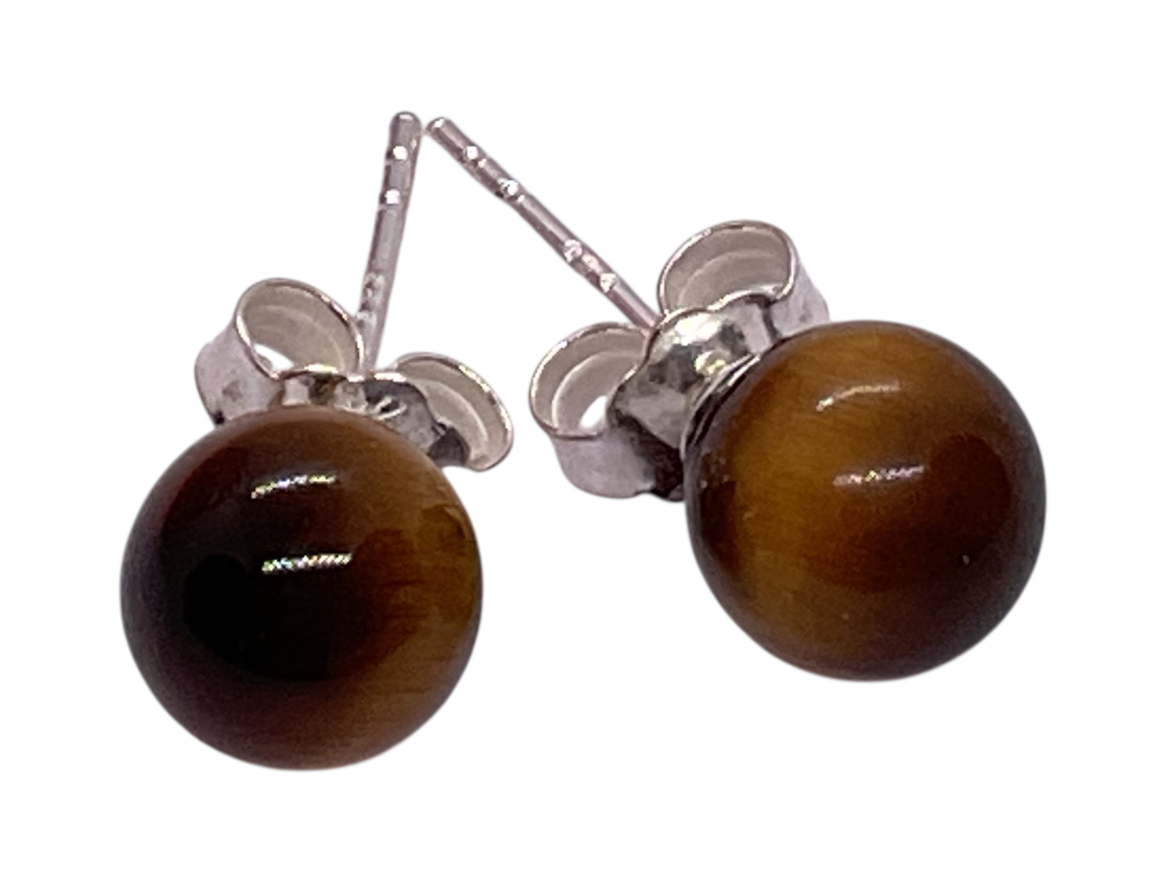 Steinfixx® Paar Ohrstecker Ein Paar 925 Silber Edelstein Perlen Ohrringe - Handmade (Ihre Energie immer dabei, 1-tlg., Aus der Zauberwelt der Natur, Verschiedene Varianten), Inklusive edler Geschenkbox fertig zum verschenken