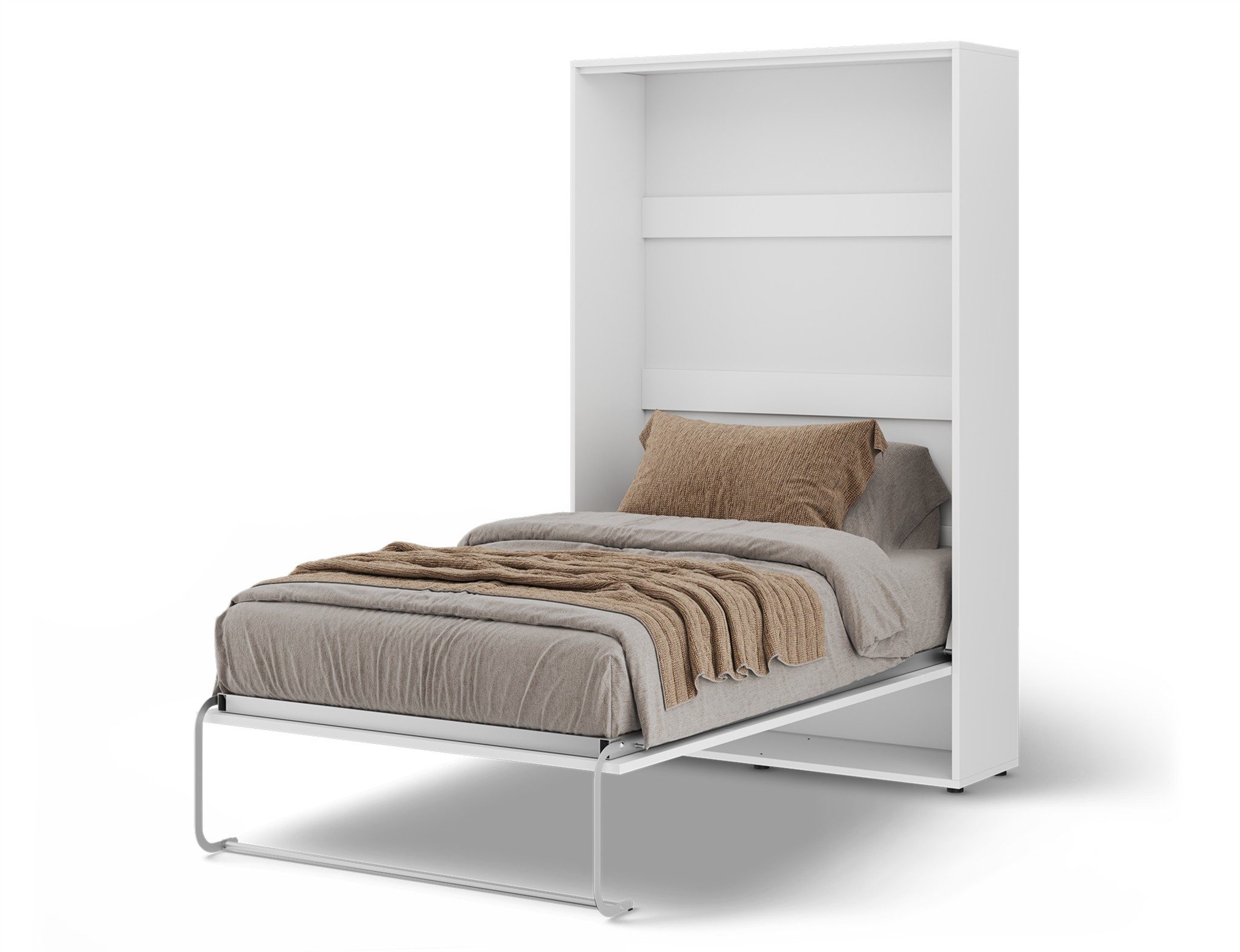 Fun Möbel Schrankbett Wandklappbett Gästebett GRITT Schrankgriff: Metall