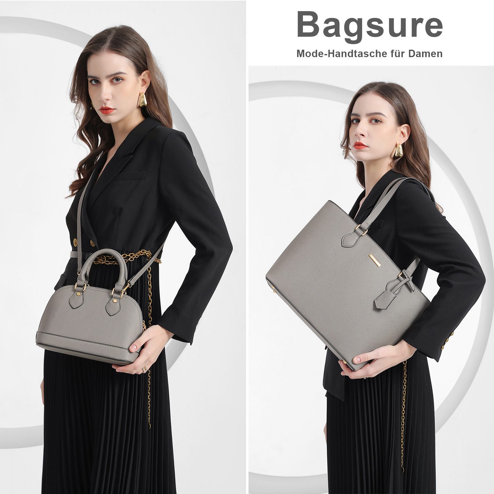 MODFU Henkeltasche Umhängetasche Handtasche Leder Tragetasche günstig online kaufen