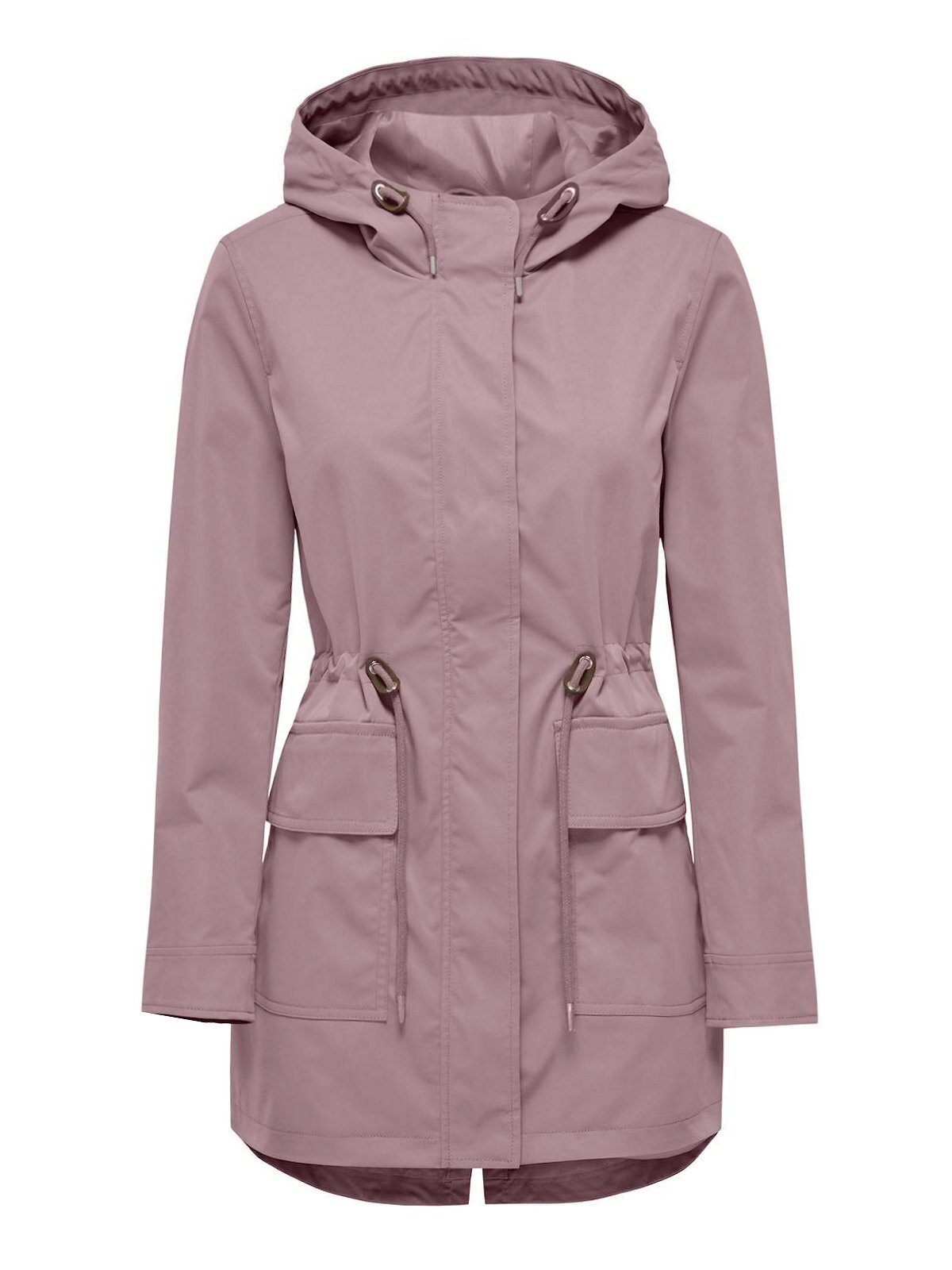 ONLY Parka ONLLouise Parkastyle, mit Kapuze und Taillenzugband
