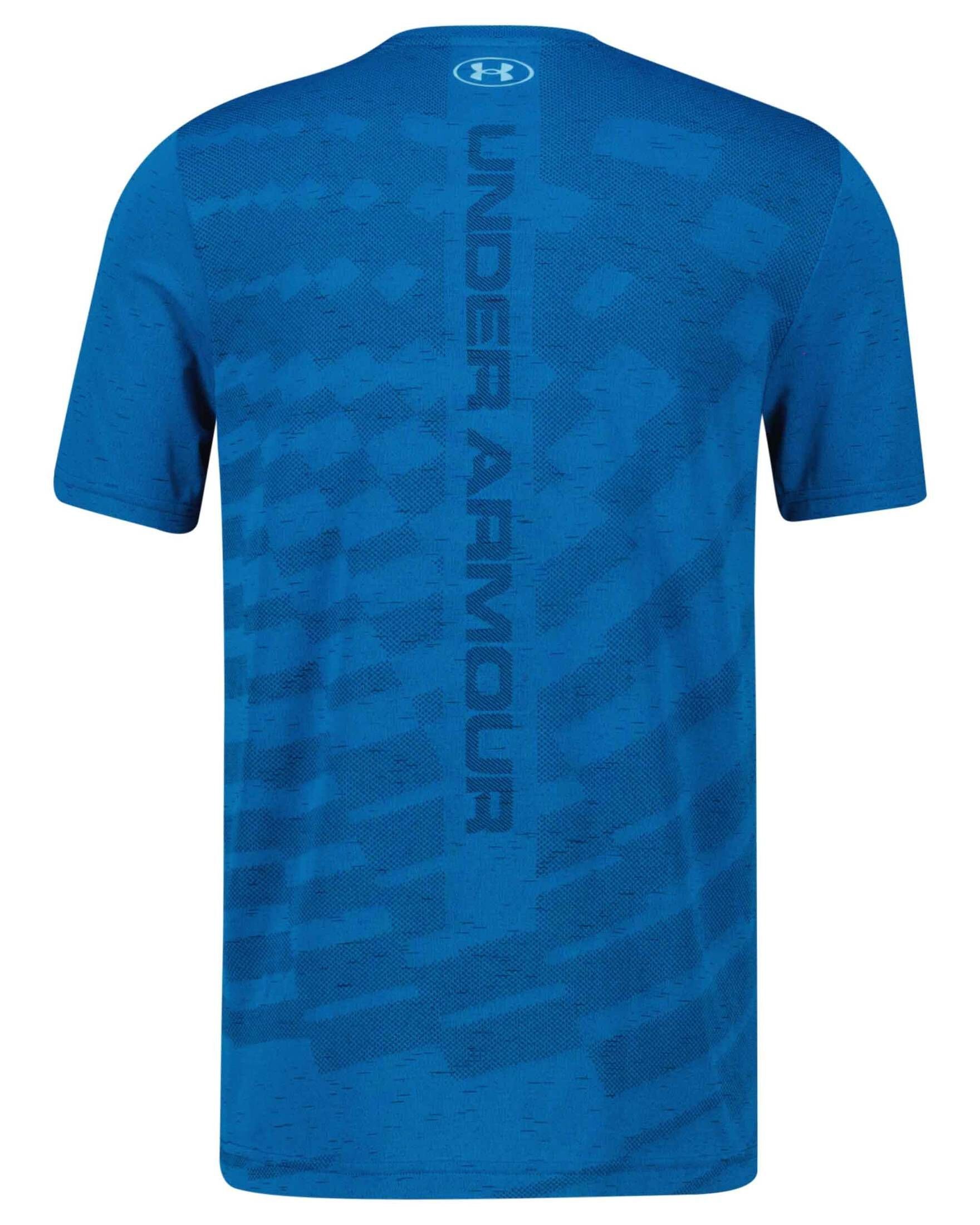 Sportshirt Armour® Trainingsshirt dunkelblau UA SEAMLESS (295) RADIAL Herren Kurzarm Under (1-tlg)