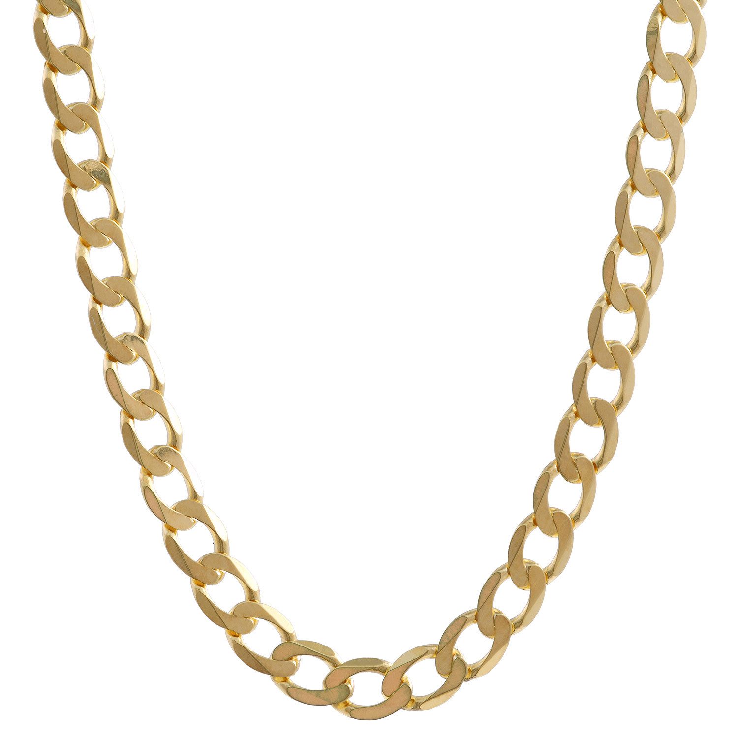 HOPLO Panzerkette Goldkette Panzerkette Länge 60cm - Breite 3,1mm - 333-8 Karat Gold, Made in Germany