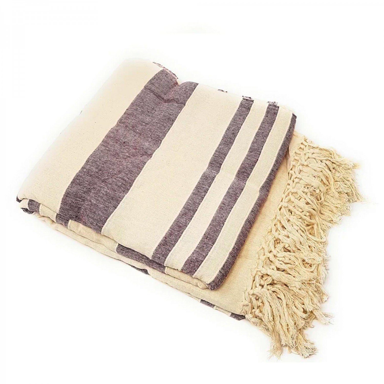 Wohndecke Tagesdecke creme Agas, Wohndecke aus Baumwolle