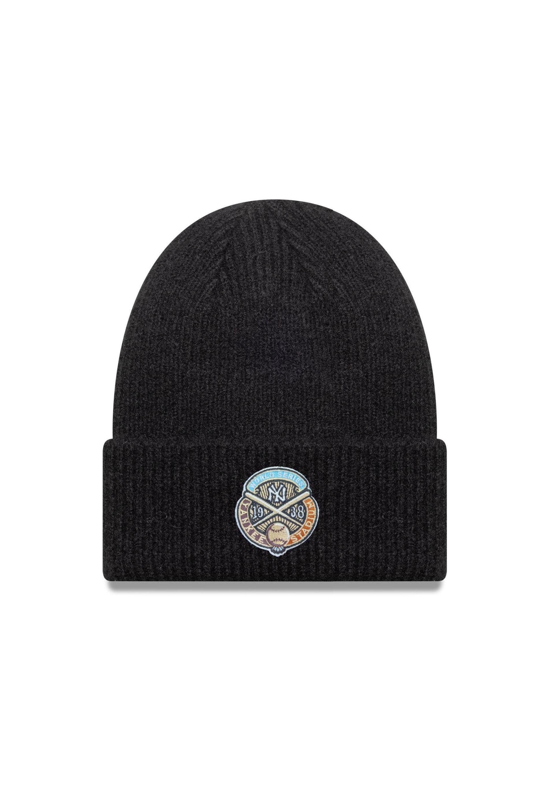 New Era Bommelmütze New Era World Series Sidepatch Beanie New York Yankees schwarz (1-St)