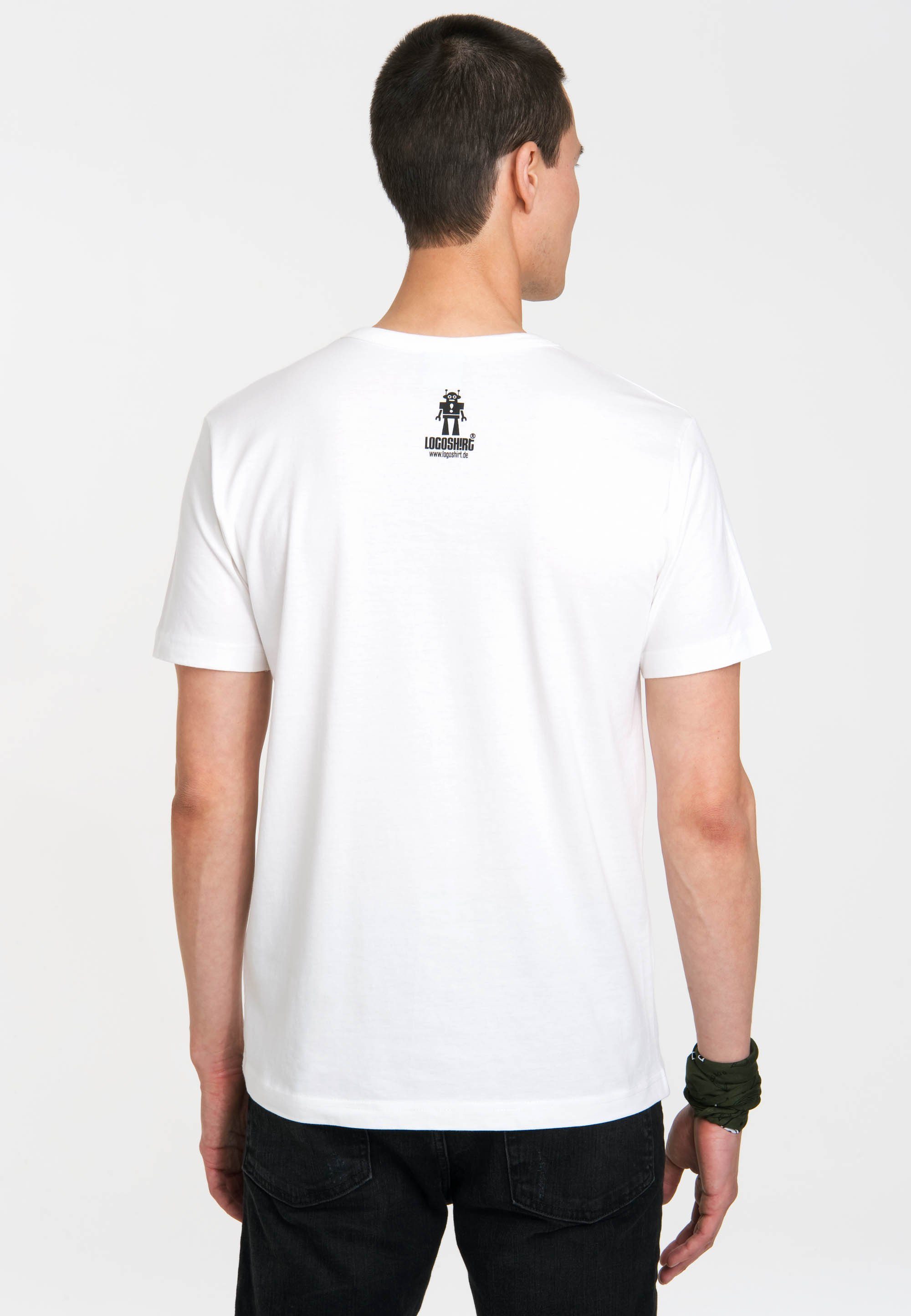 LOGOSHIRT T-Shirt Roboter Logoshirt mit Logo Roboter-Print