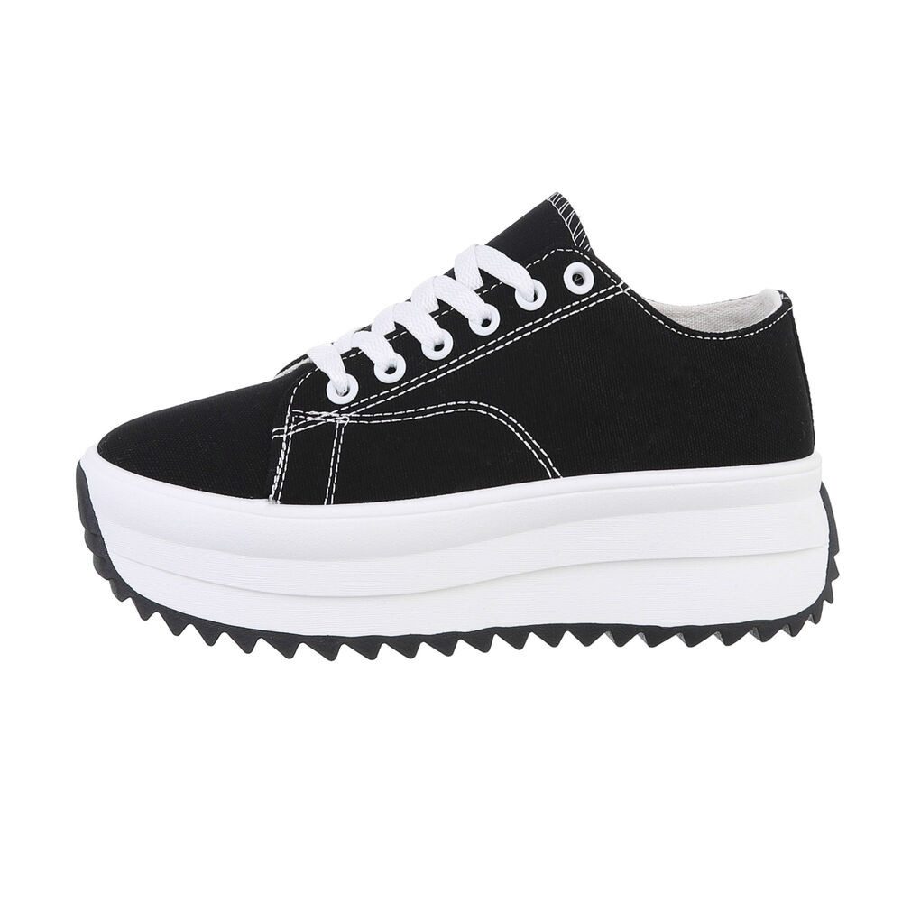 Ital-Design Modischer Plateau Sneaker für Damen in Schwarz Sneaker (8596013 günstig online kaufen