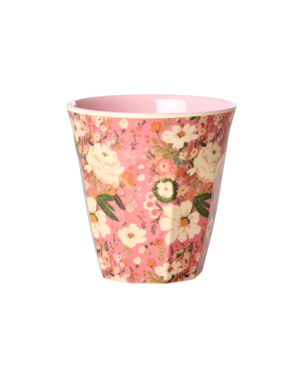 rice Kinderbecher Rice Melamin 6er-SET Becher - Pfau & Blumen Print 160ml, Melamin