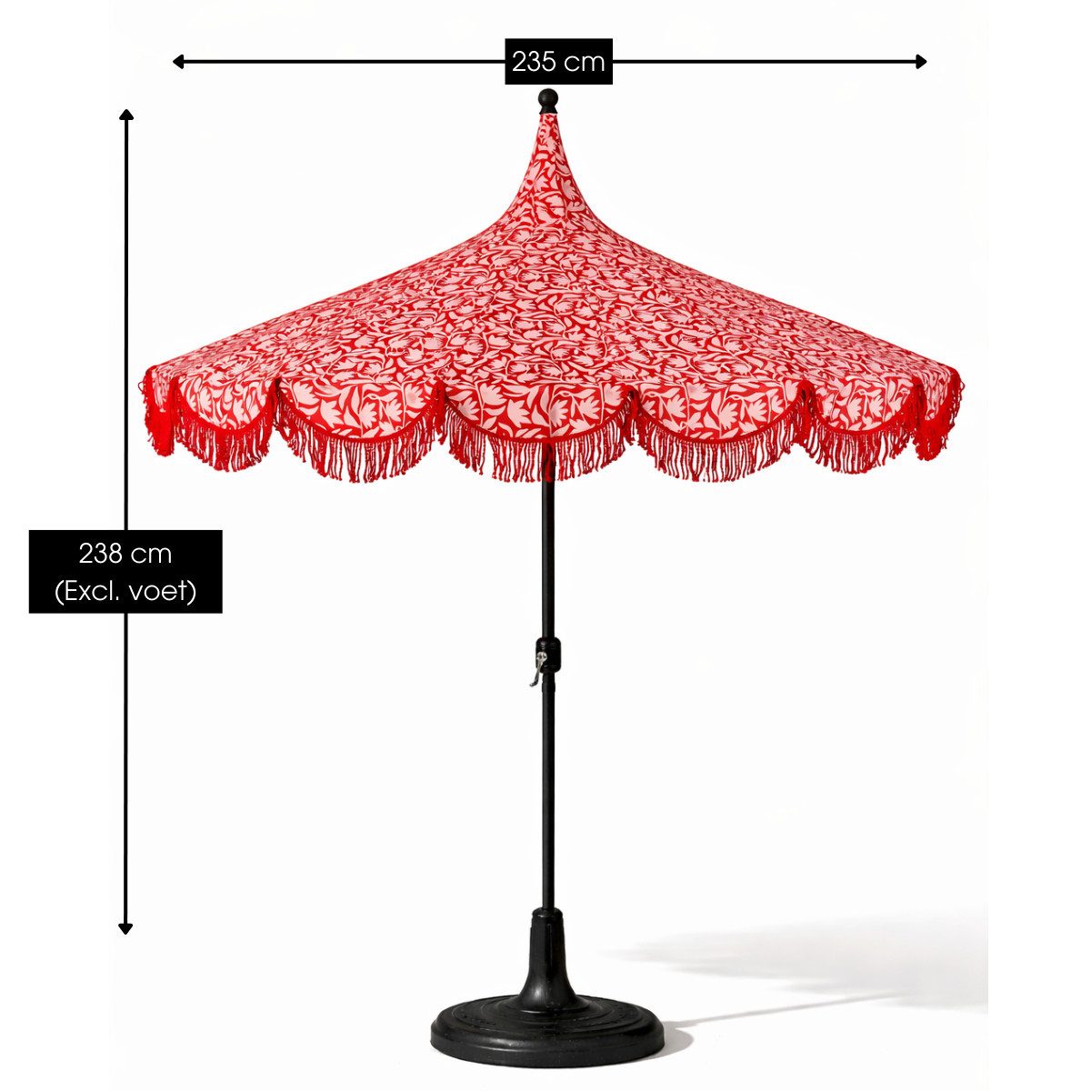 Mica Decorations Sonnenschirm Mica Decorations Kelly Sonnenschirm mit Tasche 238 x Ø235 cm, 1 Sonnenschirm – Bild 3 von 5
