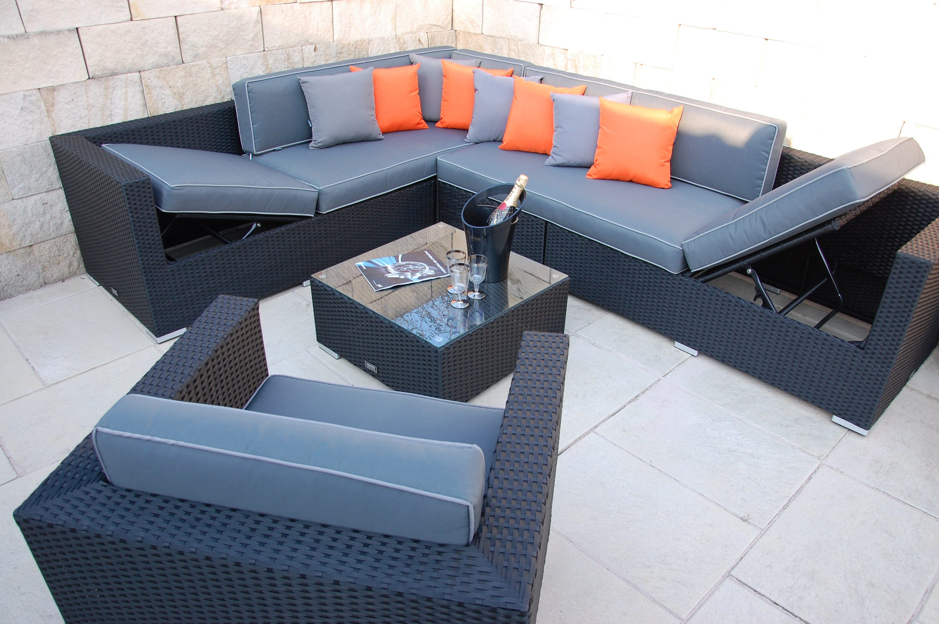 Ragnarök Möbel-Design Gartenlounge-Set Lounge Set Narvik, (Set, Ecklounge, günstig online kaufen