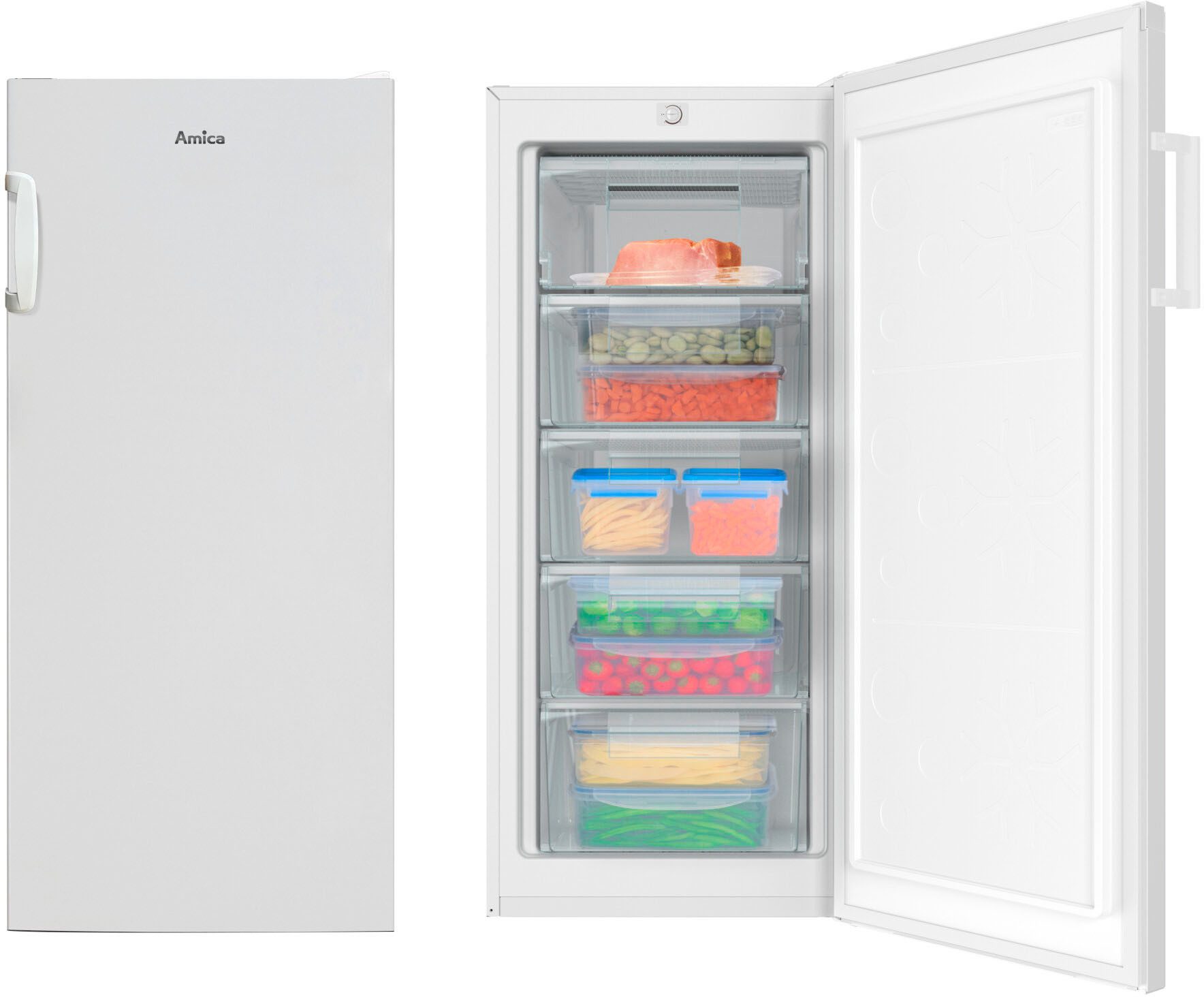 Amica Gefrierschrank GS 321 120 W, 125,9 cm hoch, 54 cm breit – Bild 4 von 5