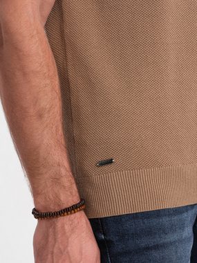 OMBRE Poloshirt Poloshirt aus Strukturstrick für Männer