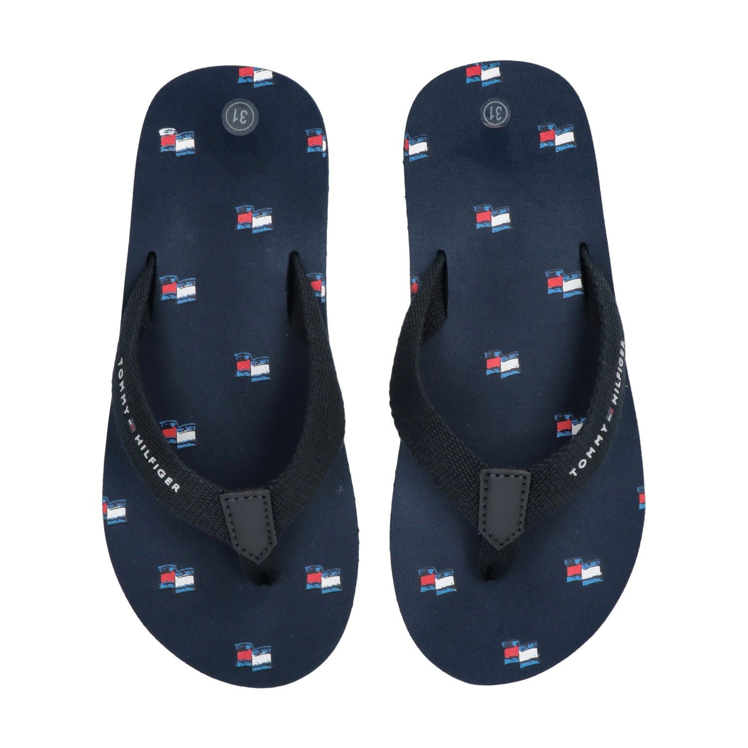 Tommy Hilfiger Zehentrenner Pool Slides, Badeschuh, Strandschuh mit Zehensteg