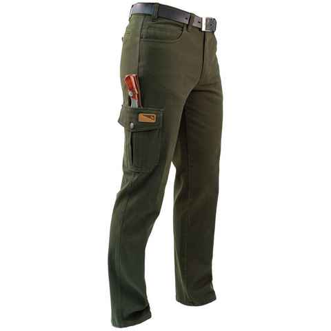 La Chasse® Stretch-Jeans Jagdhose Herren "Monza" Jagdjeans mit Stretch Jägerjeans oliv/grün NEU