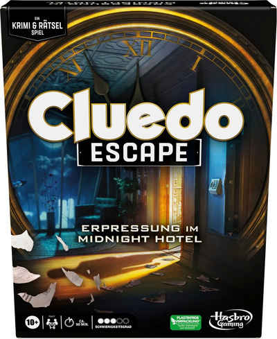 Hasbro Spiel, Hasbro Gaming, Cluedo Escape Erpressung im Midnight Hotel