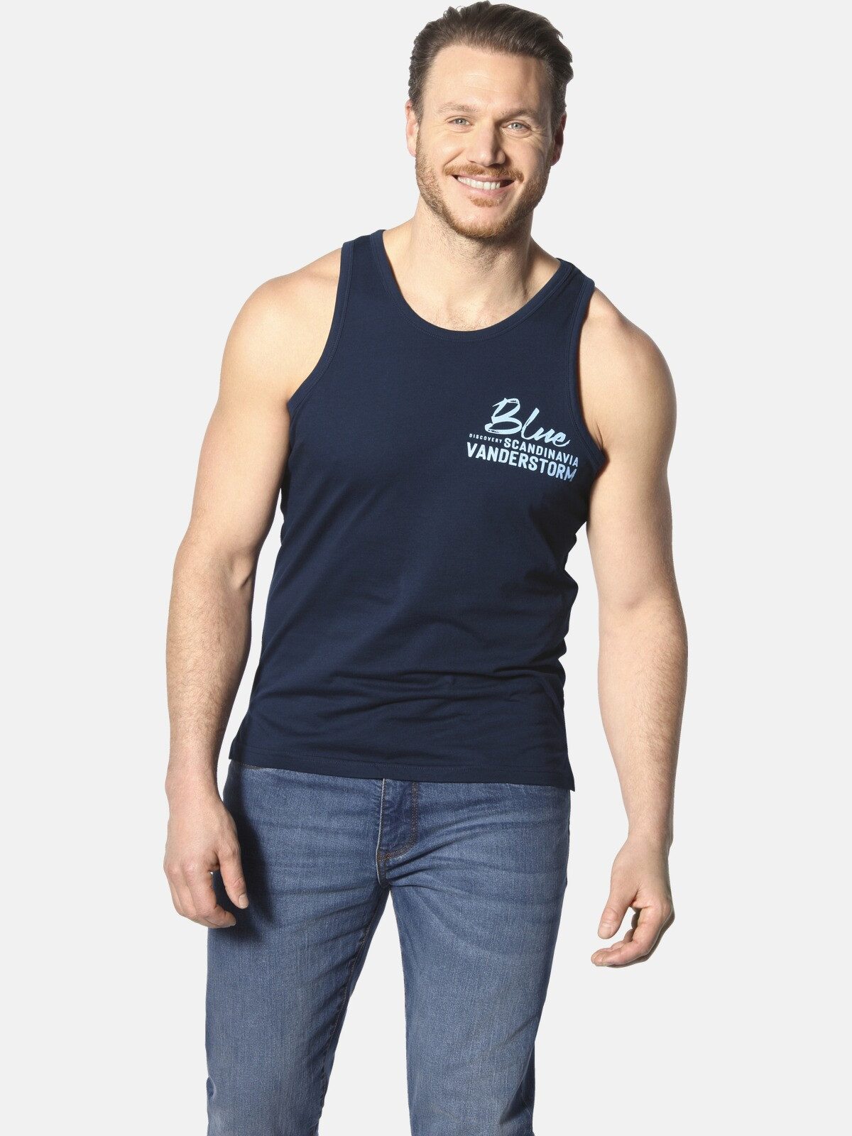 Jan Vanderstorm Muskelshirt FELTON mit Aufdruck günstig online kaufen