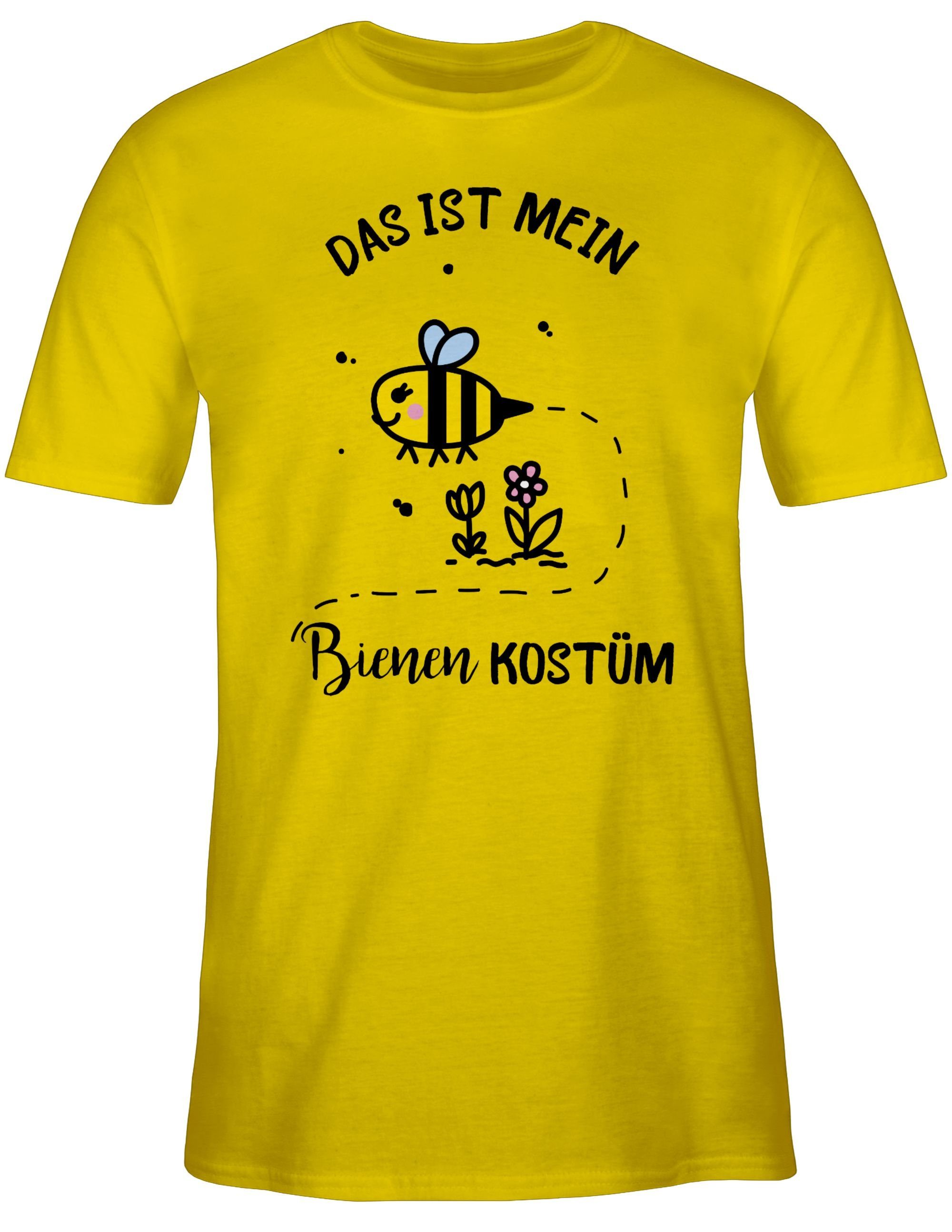 T-Shirt mein Das ist Gelb Outfit 1 Kostüm Shirtracer Karneval Bienen