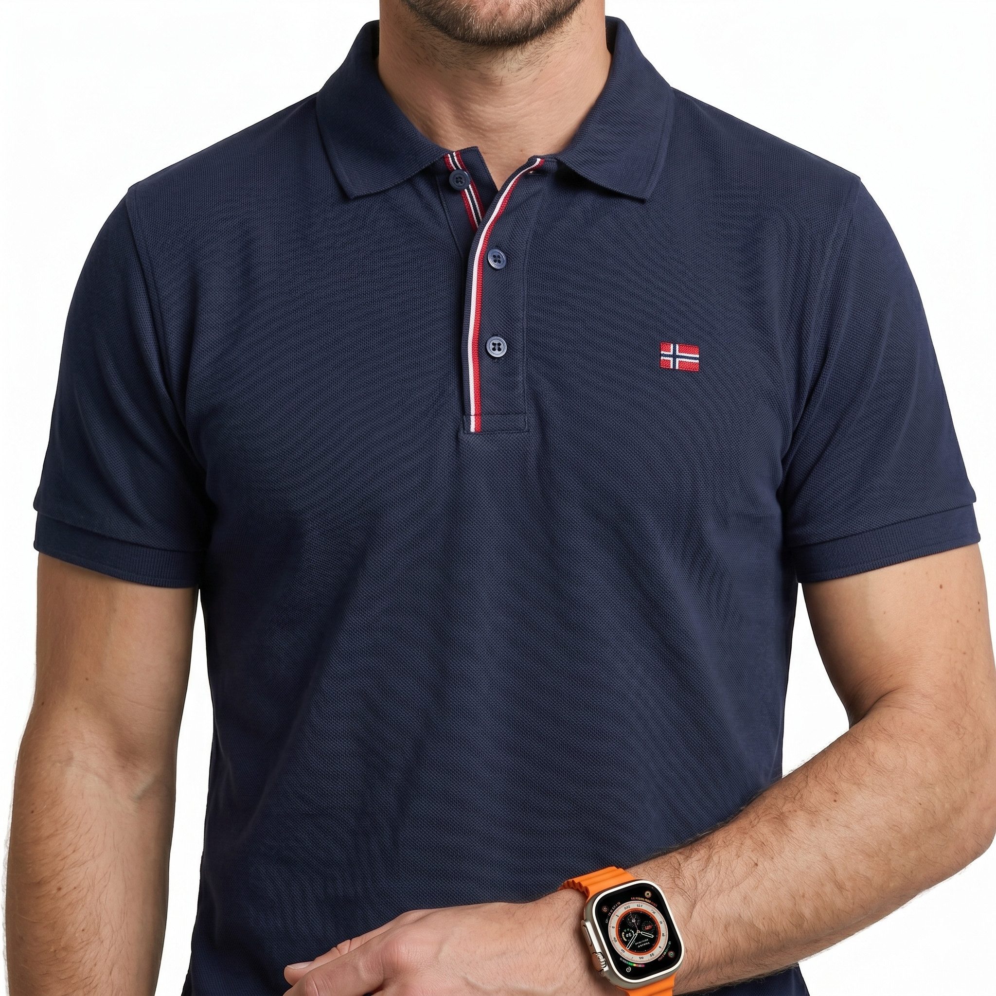 Geographical Norway Poloshirt Herren Poloshirt Kurzarm 100% Baumwolle Piqué Regular Fit