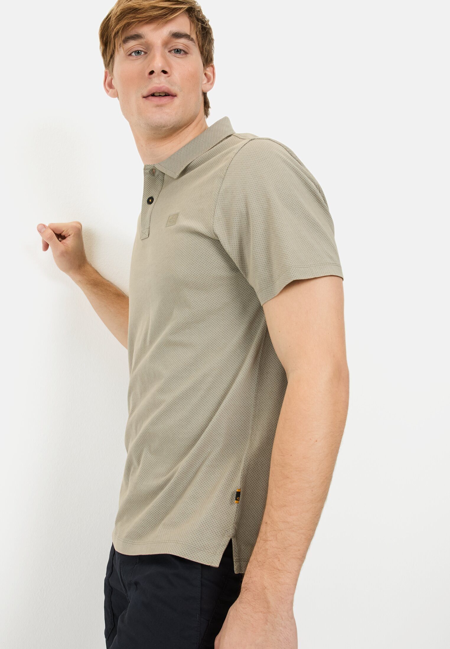 camel active Poloshirt aus reiner Baumwolle Kurzarm Polo Shirts_Poloshirt