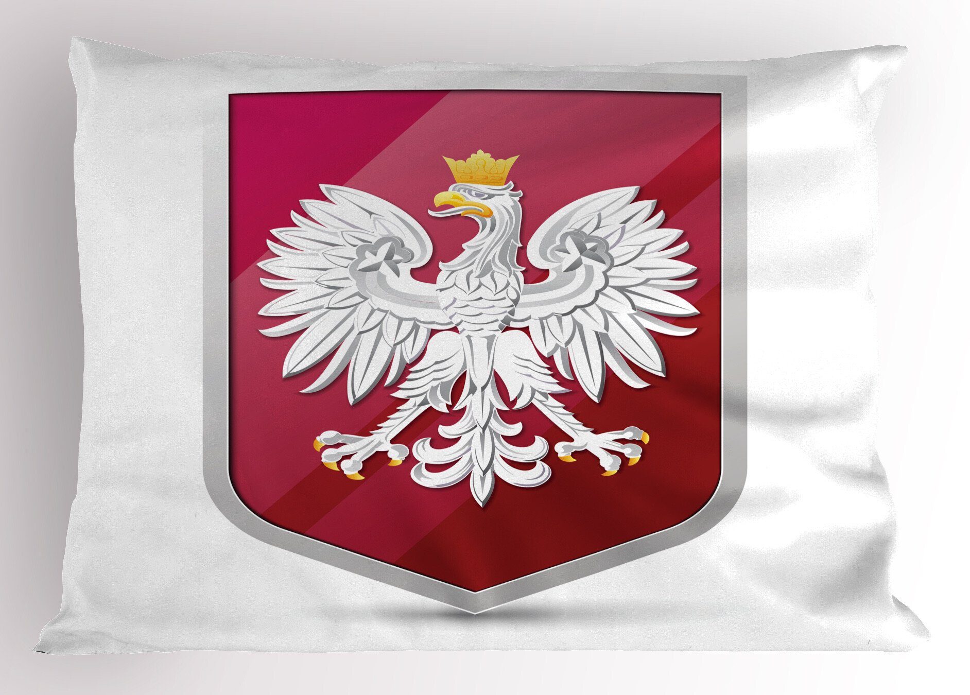 Kissenbezüge Dekorativer Standard King Size Gedruckter Kissenbezug, Abakuhaus (1 Stück), Polieren Wappen von Polen Adler