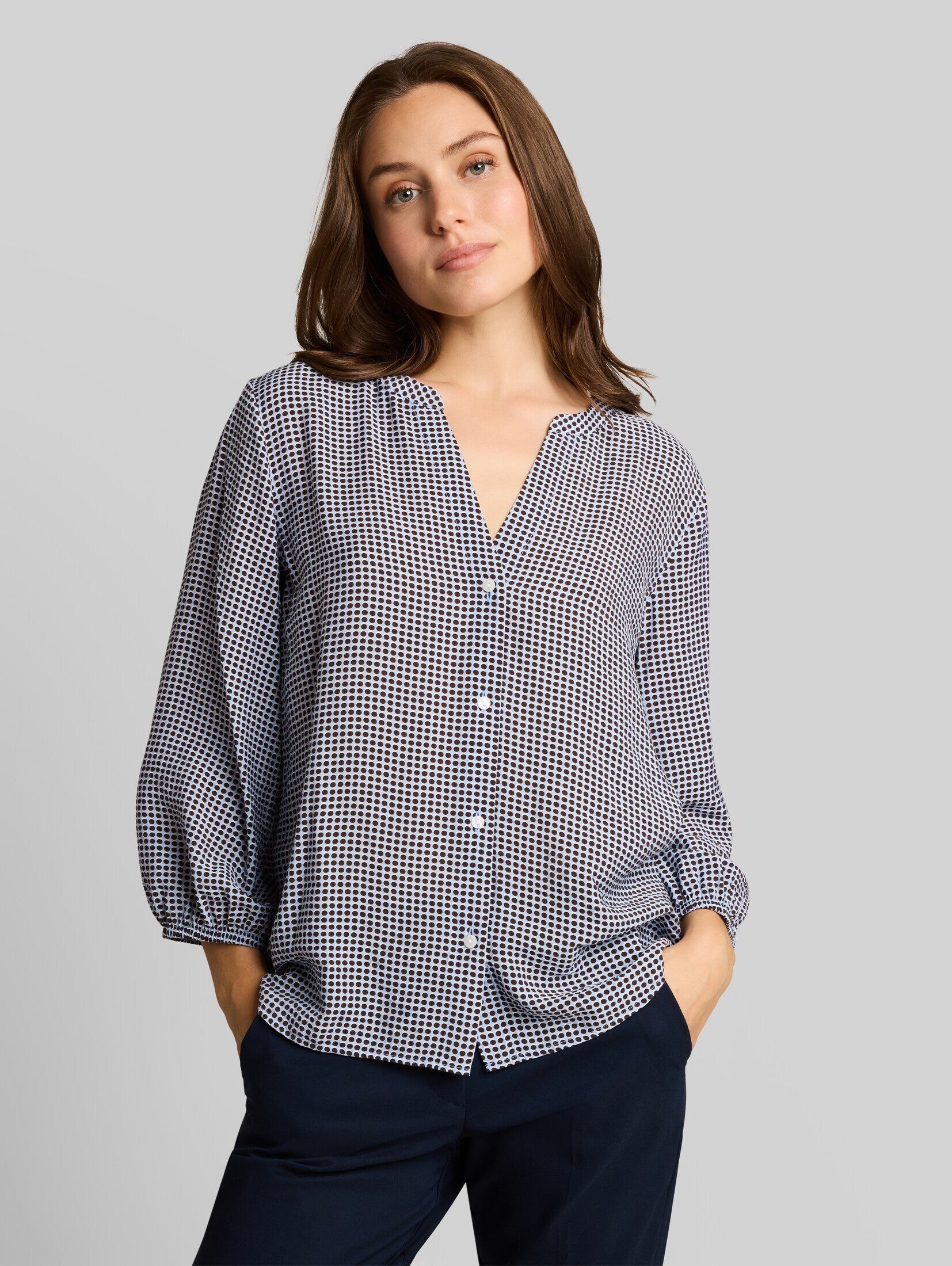 TOM TAILOR Langarmbluse Blusen & Shirts Bluse mit Muster