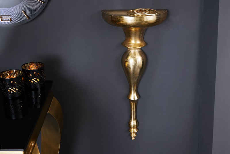 riess-ambiente Wandregal SCALA 60cm gold, Einzelartikel 1-tlg., Wandkonsole · Metall · Küche · Barock Design