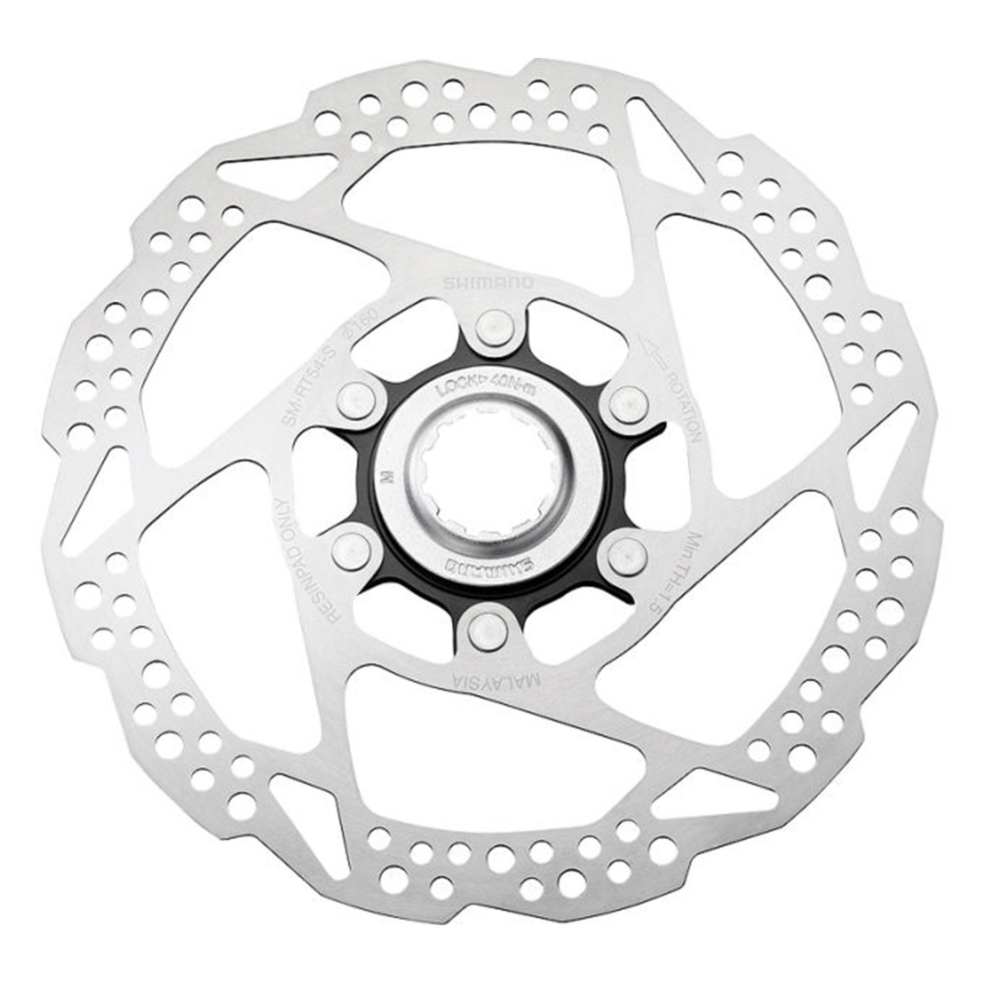 Shimano Bremsscheibe SM-RT54 (1-St), Bremsscheibe 6 Loch Center-Lock Scheibenbremse Fahrrad E Bike Bremse