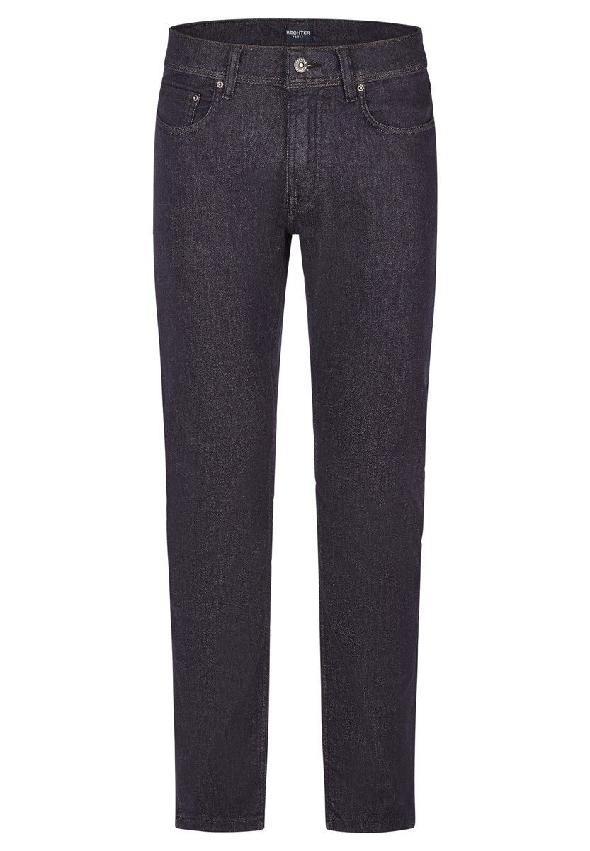 HECHTER PARIS Anzughose HECHTER Paris CASUAL Herren Business Jeans Modern-Fit Marine