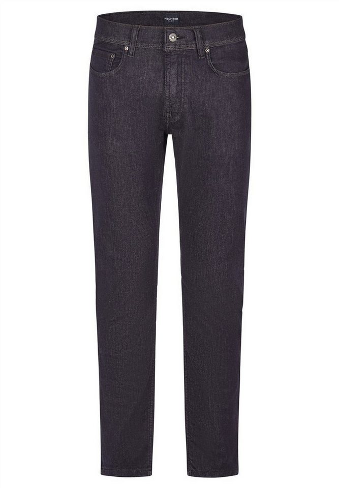 HECHTER PARIS Anzughose HECHTER Paris CASUAL Herren Business Jeans Modern-Fit Marine